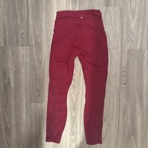 Maroon lululemon leggings